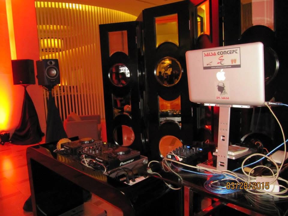 The SALSA CONCEPT® DJ setup with the brand laptop during the Asia tour evening in Bangkok.