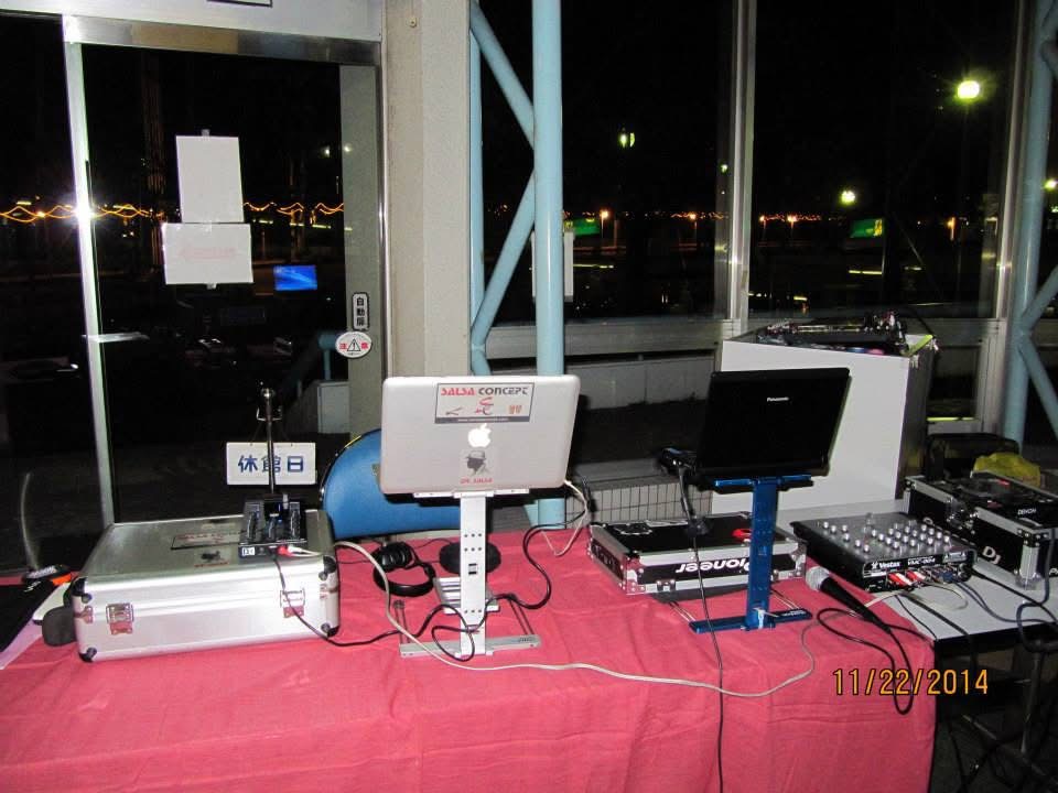 The SALSA CONCEPT® DJ setup during the party evening in Japan.