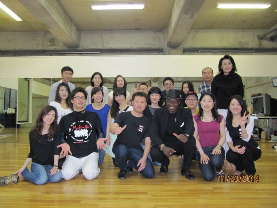 Group photograph of participants after the SALSA CONCEPT® dance workshop in Nagoya, Japan.